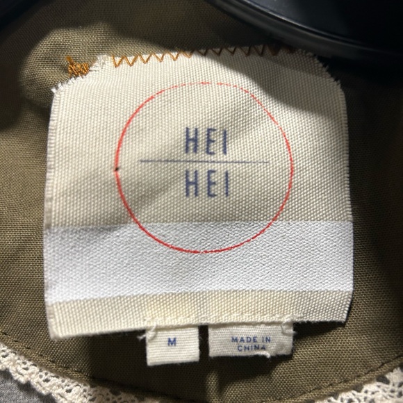 HEI HEI Sequin Sleeve Cargo Jacket - Picture 3 of 4